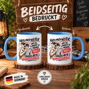 Herzbotschaft Tasse Nerv mich weiter – Lustige Erdmännchen Tasse Geschenk