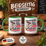 Herzbotschaft Tasse Nerv mich weiter – Lustige Erdmännchen Tasse Geschenk