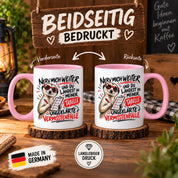 Herzbotschaft Tasse Nerv mich weiter – Lustige Erdmännchen Tasse Geschenk