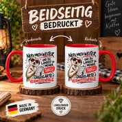 Herzbotschaft Tasse Nerv mich weiter – Lustige Erdmännchen Tasse Geschenk
