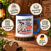 Herzbotschaft Tasse Nerv mich weiter – Lustige Erdmännchen Tasse Geschenk