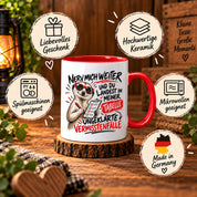 Herzbotschaft Tasse Nerv mich weiter – Lustige Erdmännchen Tasse Geschenk