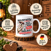 Herzbotschaft Tasse Nerv mich weiter – Lustige Erdmännchen Tasse Geschenk