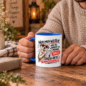 Herzbotschaft Tasse Nerv mich weiter – Lustige Erdmännchen Tasse Geschenk