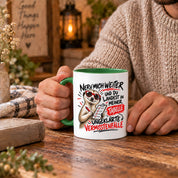 Herzbotschaft Tasse Nerv mich weiter – Lustige Erdmännchen Tasse Geschenk