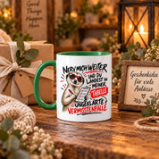 Herzbotschaft Tasse Nerv mich weiter – Lustige Erdmännchen Tasse Geschenk