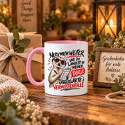 Herzbotschaft Tasse Nerv mich weiter – Lustige Erdmännchen Tasse Geschenk