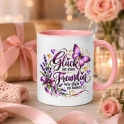 Herzbotschaft Tasse Freundin – Glück ist eine Freundin wie dich zu haben
