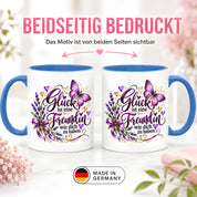 Herzbotschaft Tasse Freundin – Glück ist eine Freundin wie dich zu haben