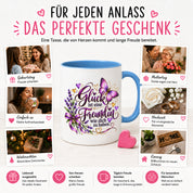 Herzbotschaft Tasse Freundin – Glück ist eine Freundin wie dich zu haben