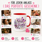 Herzbotschaft Tasse Freundin – Glück ist eine Freundin wie dich zu haben