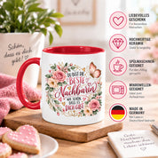 Herzbotschaft Tasse Beste Nachbarin – Schön, dass es dich gibt – Geschenk
