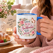 Herzbotschaft Tasse Beste Nachbarin – Schön, dass es dich gibt – Geschenk