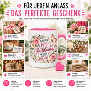 Herzbotschaft Tasse Beste Nachbarin – Schön, dass es dich gibt – Geschenk