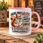 Herzbotschaft Tasse Nerv mich weiter – Lustige Eichhörnchen Tasse Geschenk
