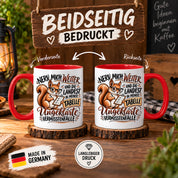 Herzbotschaft Tasse Nerv mich weiter – Lustige Eichhörnchen Tasse Geschenk