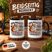 Herzbotschaft Tasse Nerv mich weiter – Lustige Eichhörnchen Tasse Geschenk