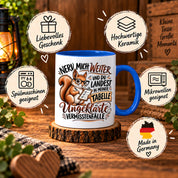 Herzbotschaft Tasse Nerv mich weiter – Lustige Eichhörnchen Tasse Geschenk