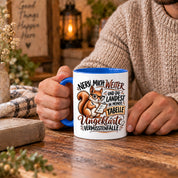 Herzbotschaft Tasse Nerv mich weiter – Lustige Eichhörnchen Tasse Geschenk