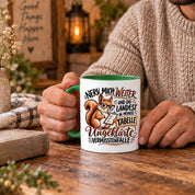 Herzbotschaft Tasse Nerv mich weiter – Lustige Eichhörnchen Tasse Geschenk