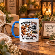 Herzbotschaft Tasse Nerv mich weiter – Lustige Eichhörnchen Tasse Geschenk
