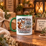 Herzbotschaft Tasse Nerv mich weiter – Lustige Eichhörnchen Tasse Geschenk