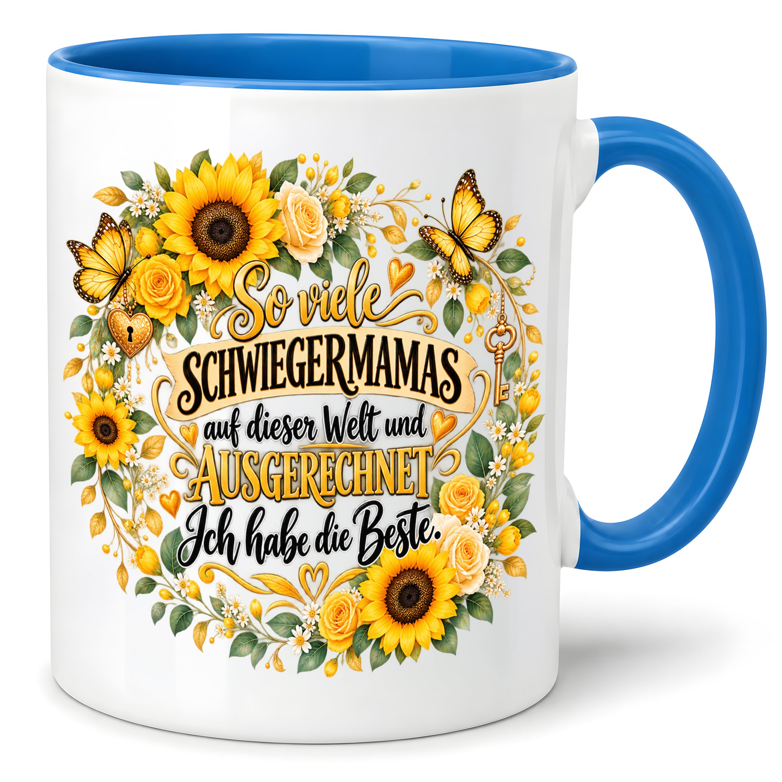 Herzbotschaft Tasse Schwiegermama – Ich habe die Beste – Geschenk