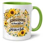 Herzbotschaft Tasse Schwiegermama – Ich habe die Beste – Geschenk