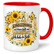 Herzbotschaft Tasse Schwiegermama – Ich habe die Beste – Geschenk