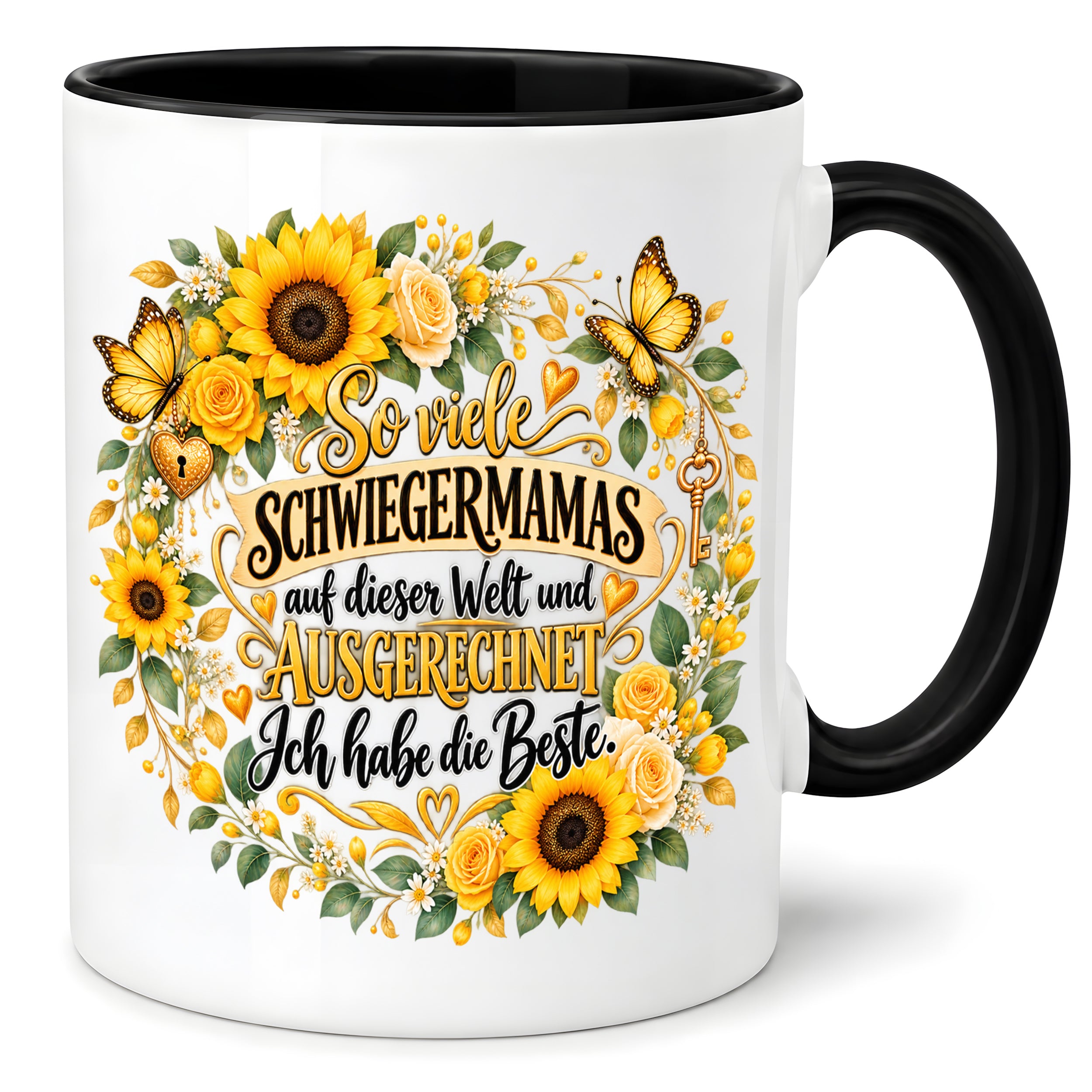 Herzbotschaft Tasse Schwiegermama – Ich habe die Beste – Geschenk