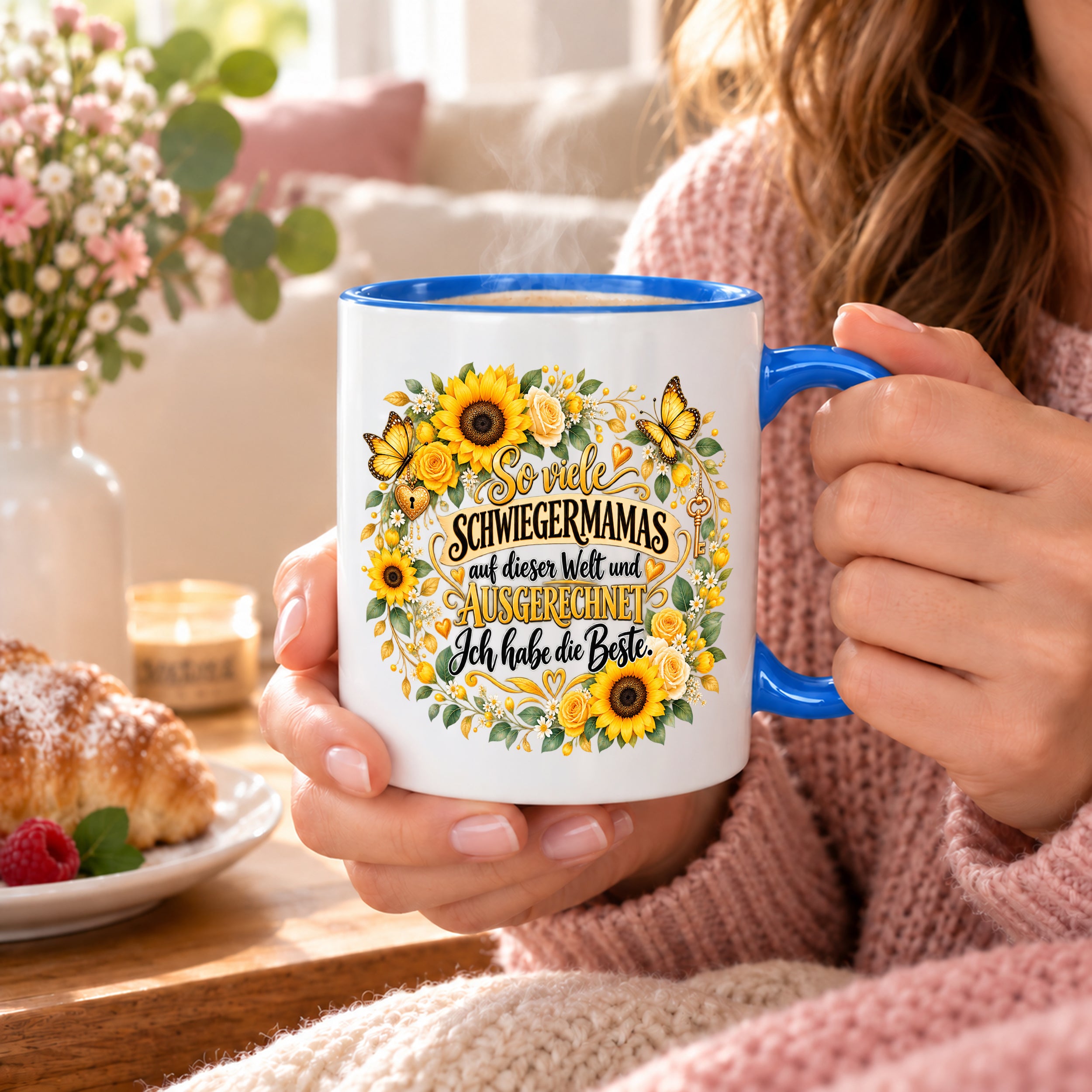 Herzbotschaft Tasse Schwiegermama – Ich habe die Beste – Geschenk