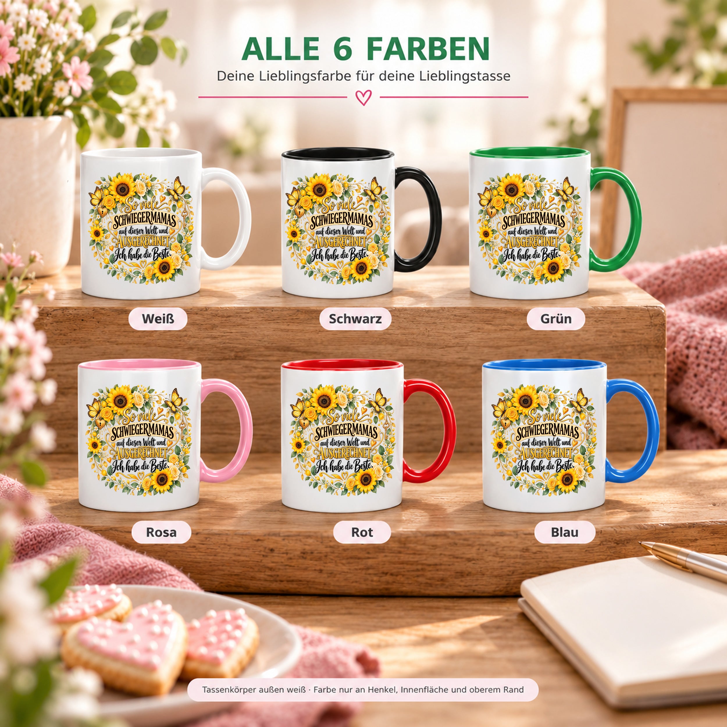 Herzbotschaft Tasse Schwiegermama – Ich habe die Beste – Geschenk