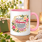 Herzbotschaft Tasse Hebamme – Geschenk des Himmels – Dankeschön Geschenk