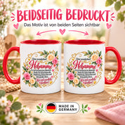 Herzbotschaft Tasse Hebamme – Geschenk des Himmels – Dankeschön Geschenk