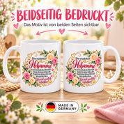 Herzbotschaft Tasse Hebamme – Geschenk des Himmels – Dankeschön Geschenk