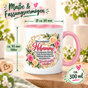 Herzbotschaft Tasse Hebamme – Geschenk des Himmels – Dankeschön Geschenk