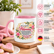 Herzbotschaft Tasse Hebamme – Geschenk des Himmels – Dankeschön Geschenk