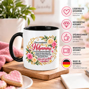 Herzbotschaft Tasse Hebamme – Geschenk des Himmels – Dankeschön Geschenk