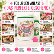 Herzbotschaft Tasse Hebamme – Geschenk des Himmels – Dankeschön Geschenk