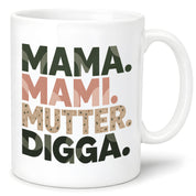 Mama Mami Mutter Digga Tasse 330 ml Lustiges Geschenk für Mama Muttertag Geburtstag Teenager Spruch Keramiktasse