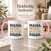 Mama Mami Mutter Digga Tasse 330 ml Lustiges Geschenk für Mama Muttertag Geburtstag Teenager Spruch Keramiktasse