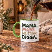 Mama Mami Mutter Digga Tasse 330 ml Lustiges Geschenk für Mama Muttertag Geburtstag Teenager Spruch Keramiktasse