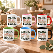 Mama Mami Mutter Digga Tasse 330 ml Lustiges Geschenk für Mama Muttertag Geburtstag Teenager Spruch Keramiktasse