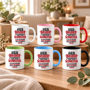 Bruder Tasse von Schwester Geschenk 330 ml Lustiger Geschwister Spruch Keramiktasse Geburtstag Weihnachten Bruder Geschenk