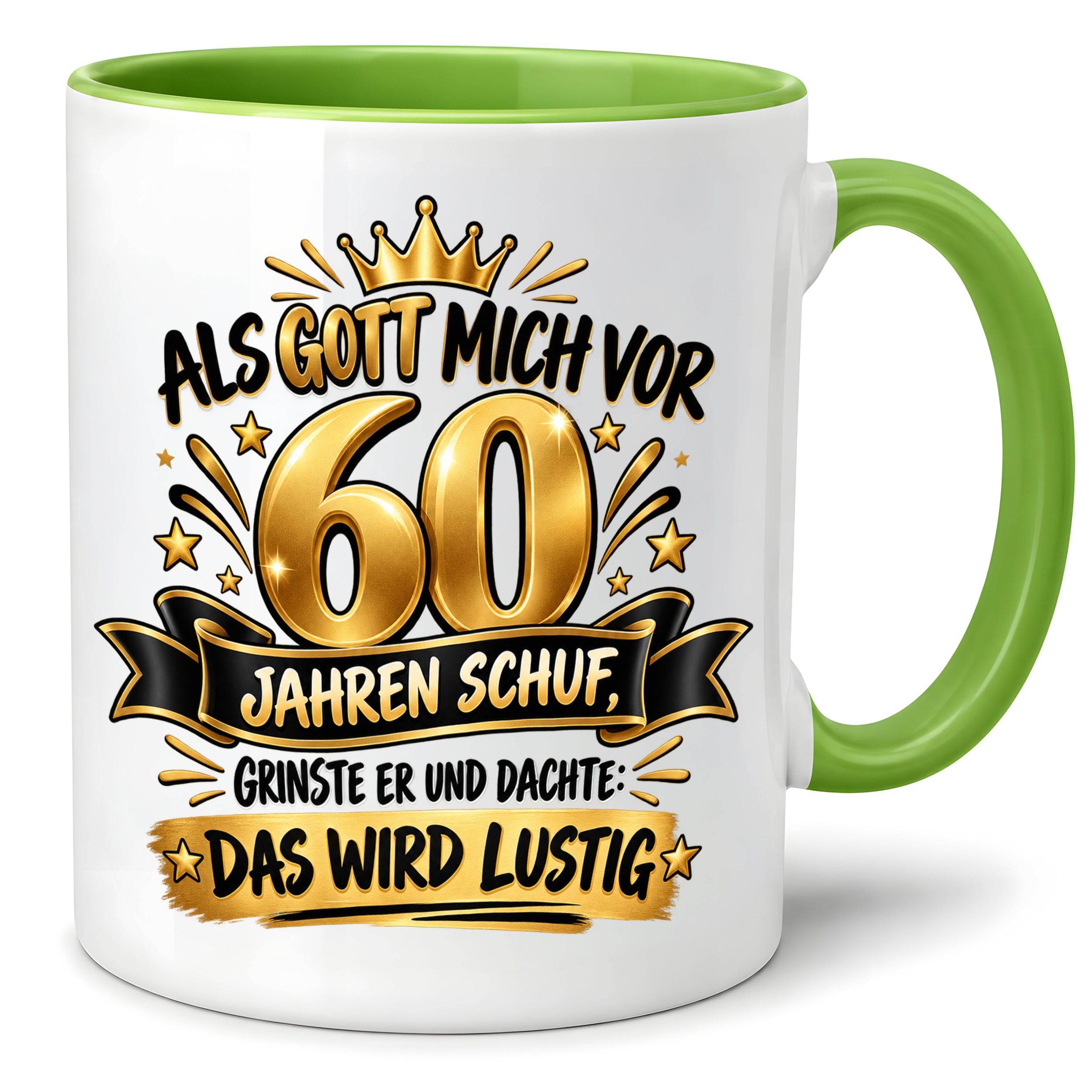 60 Geburtstag Tasse Lustiger Spruch Geschenk 330 ml Keramiktasse für Männer Frauen Jubiläum Geburtstag 60 Jahre