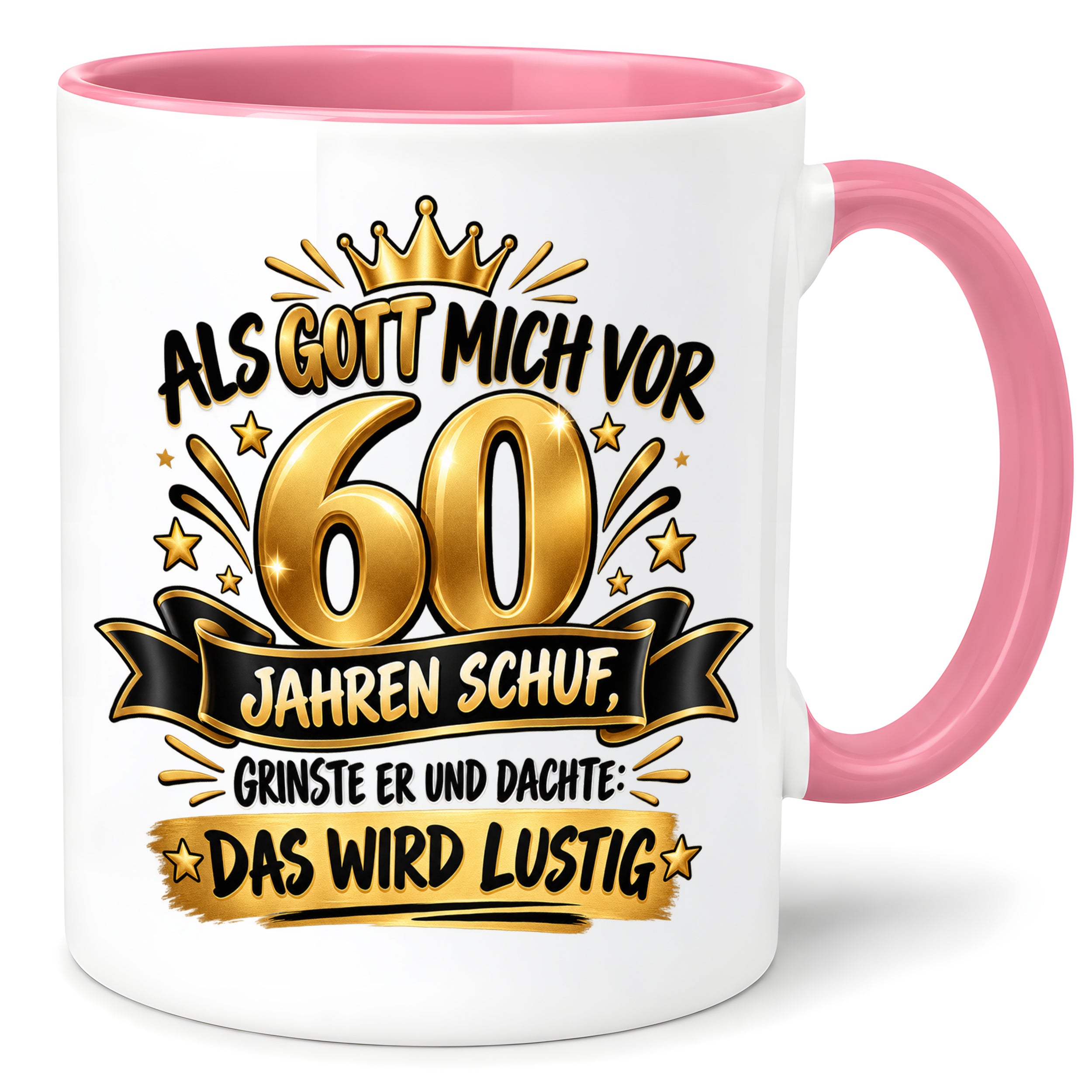 60 Geburtstag Tasse Lustiger Spruch Geschenk 330 ml Keramiktasse für Männer Frauen Jubiläum Geburtstag 60 Jahre