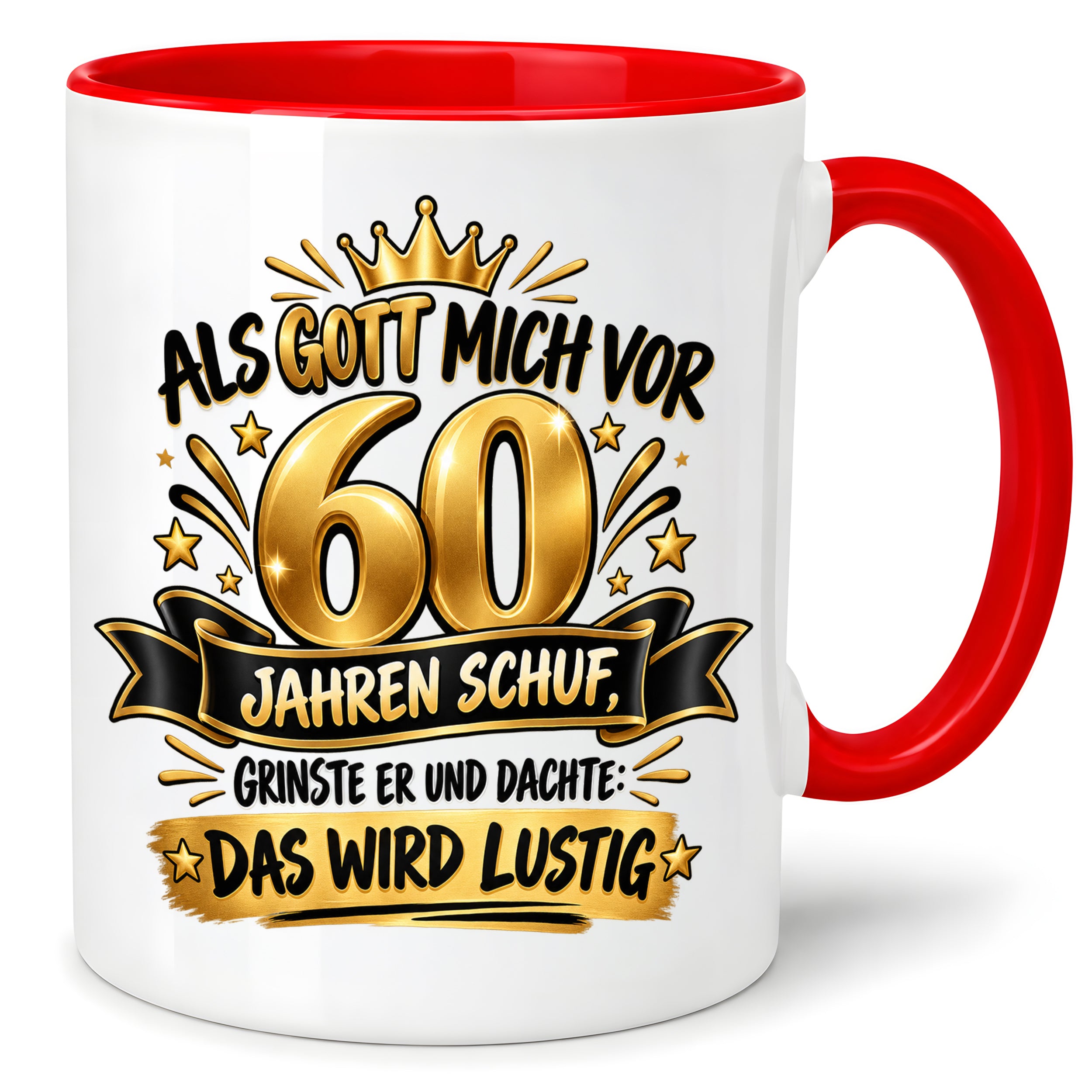 60 Geburtstag Tasse Lustiger Spruch Geschenk 330 ml Keramiktasse für Männer Frauen Jubiläum Geburtstag 60 Jahre