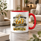 60 Geburtstag Tasse Lustiger Spruch Geschenk 330 ml Keramiktasse für Männer Frauen Jubiläum Geburtstag 60 Jahre