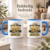 60 Geburtstag Tasse Lustiger Spruch Geschenk 330 ml Keramiktasse für Männer Frauen Jubiläum Geburtstag 60 Jahre