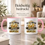 60 Geburtstag Tasse Lustiger Spruch Geschenk 330 ml Keramiktasse für Männer Frauen Jubiläum Geburtstag 60 Jahre